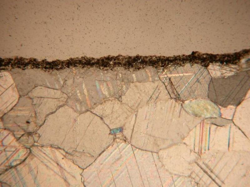Testing - polarized light microscopy