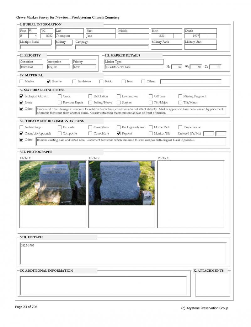 Customizable survey database